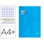 Recarga Cor 1 Oxford Din A4+ 80 Folhas 90 Gr Quadricula 5 Mm 4 Furos Cor Turquesa