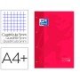 Recarga Cor 1 Oxford Din A4+ 80 Folhas 90 Gr Quadricula 5 Mm 4 Furos Cor Vermelho
