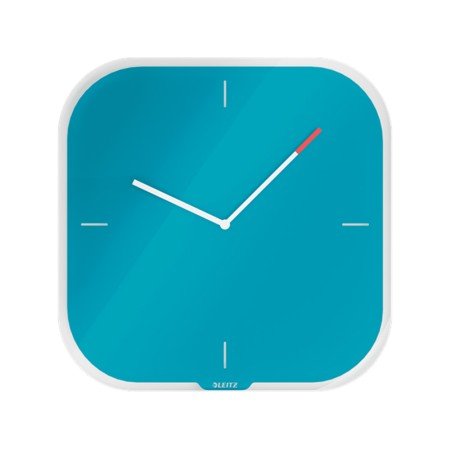 Relogio de Parede em Vidro Leitz Cosy Azul
