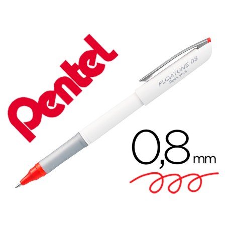 Roller Ball Pentel Floatune Ponta de 0,8 Mm Cor Vermelho