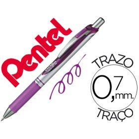 Roller Pentel Bl77 0,7 Mm Energel Rectractil Violeta