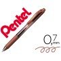 Roller Pentel Energel Bl107 0,7 Mm Castanho