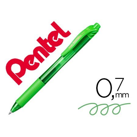 Roller Pentel Energel Bl107 0,7Mm Verde Lima