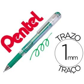Roller Pentel Hybrid Gel K230M Ponta de 1,0 Mm Cor Verde Metalico