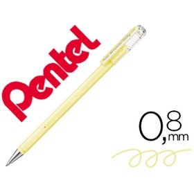 Roller Pentel K108 Amarelo Pastel 0,8 Mm