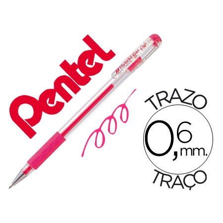 Roller Pentel K116 Gel Grip Rosa