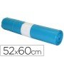 Saco de Lixo Domestico Azul 52X60Cm Galga 70 Rolo de 20 Unidades