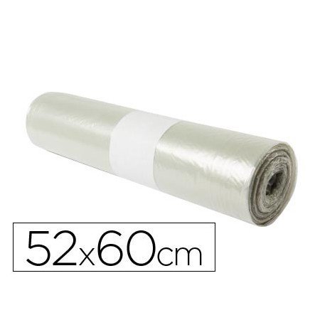 Saco de Lixo Domestico Translucida 52X60Cm Galga 70 Rolo de 20 Unidades