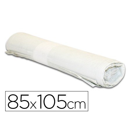 Saco de Lixo Industrial Branco 85X105Cm Galga 110 Rolo de 10 Unidades