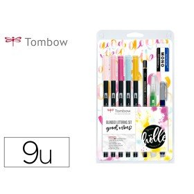 Set de Caligrafia Tonbow Blended Lettering Good Vibes 9 Piezas