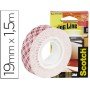 Suporte Adesivo Fita Dupla Face 1,5Mt x 19 Mm