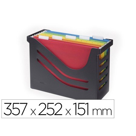 Suporte Para Capas de Suspensao Tarifold Plastico 100% Reciclado Cor Preto 357 x 252 x 151 Mm