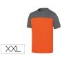 T-Shirt de Algodao Deltaplus Cor Cinza Laranja Formato Xxl