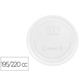 Tampa de Plastico Biodegradavel Para Copo de 195/220 Cc Pack de 100 Unidades