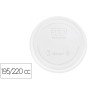 Tampa de Plastico Biodegradavel Para Copo de 195/220 Cc Pack de 100 Unidades
