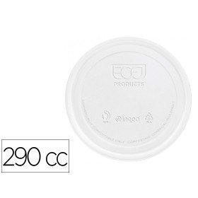 Tampa de Plastico Biodegradavel Para Copo de 290 Cc Pack de 100 Unidades