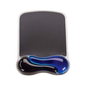 Tapete Para Rato Kensington Duo Gel com Apoio de Pulsos Cor Preto/Azul 240X182X25 Mm