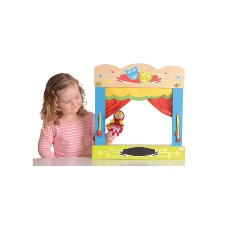 Teatro Fiesta Crafts de Mesa Marionetas em Madeira 45X47 Cm