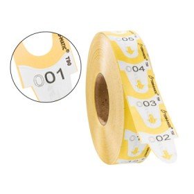 Tickets Turnomatic 31X67 Mm Cor Amarelo Rolo 4000 Tickets