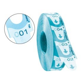 Tickets Turnomatic 31X67 Mm Cor Azul Rolo 4000 Tickets