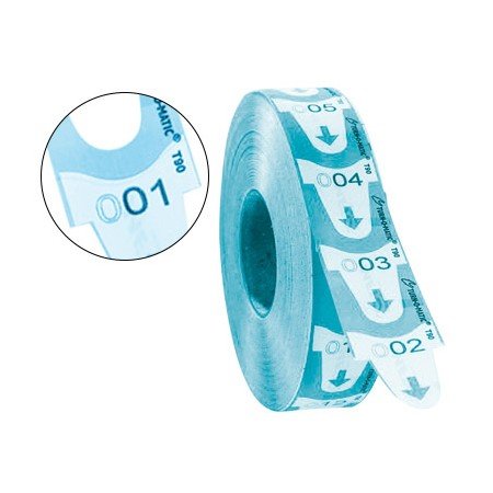 Tickets Turnomatic 31X67 Mm Cor Azul Rolo 4000 Tickets