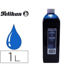Tinta Para Carimbos Pelikan Frasco 1 Lt Azul