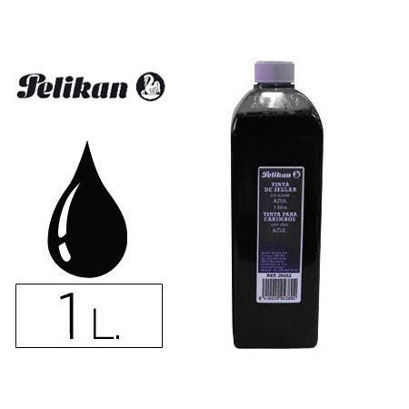 Tinta Para Carimbos Pelikan Frasco 1 Lt Preto