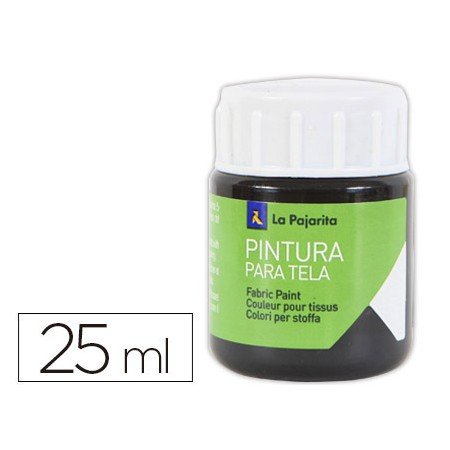 Tinta Para Tela La Pajarita 20 Ml Preto