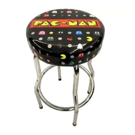 Banqueta arcade retrô 1up pac-man