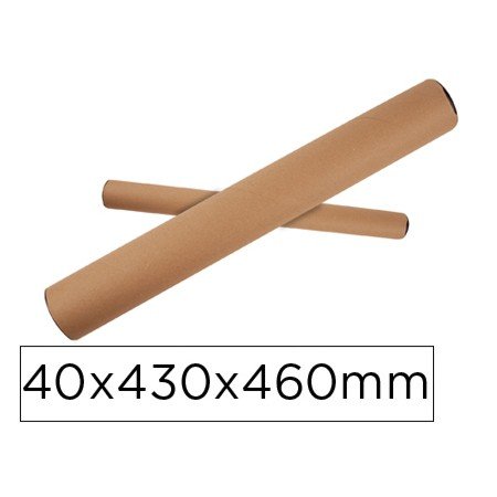 Tubo de Cartao Portadocumento Capa Plastico 40X430X460 Mm