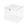Urna Eleitoral Archivo 2000 Quadrada com Chave Metacrilato 3 Mm 300X300X300 Mm