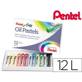 Pastel de Oleo Pentel Arts 12 Cores