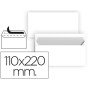 Envelope Americano Branco 110X220 Mm Tira de Silicone Pack de 25 Unidades