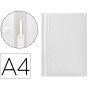 Bolsa Dossier Q-Connect Fastener em Plastico Din A4 Branco
