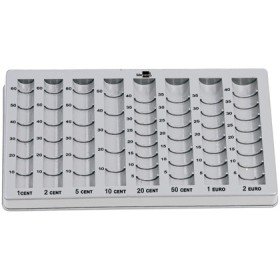 Tabuleiro Classificador de Moedas Euro