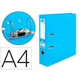 Pasta de Arquivo de Alavanca Documenta Pvc Din A4 Lombada 75 Mm Celeste