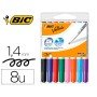 Marcador Bic Velleda Para Quadro Ponta Redonda 2 Mm Bolsa de 8 Unidades Cores Sortidas