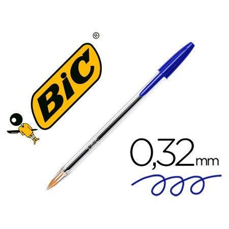 Esferográfica Bic Cristal , 5 Azuis - em Blister
