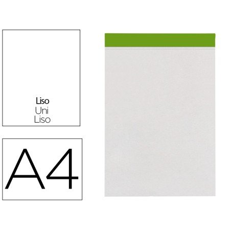 Bloco de Apontamentos Liso A4 60G/M2 Perfurado Sem Capa