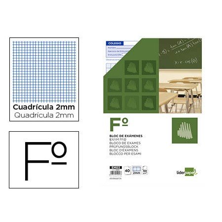 Bloco Exames Folio 40Fls Milim.-Texto Espanhol-