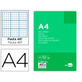 Recambio Folio 100 H. Rayado Nº 46 4 Taladros 60 Gr.