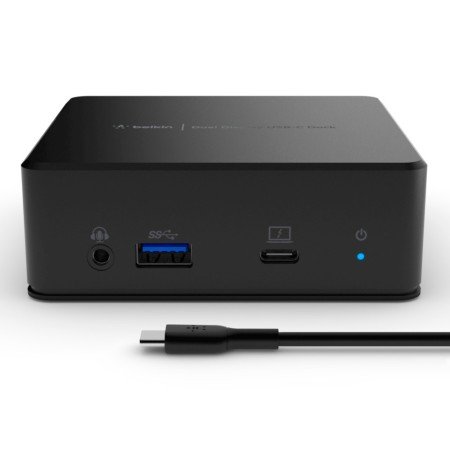 Adaptador Belkin Inc002Vfbk Usb-C 2 x Monitores Displaylink 2 Hdmi 1.4 2 USB 3.1 1 USB 3.1 Bc 1.2 1 Usb-C Jack Gigabyte