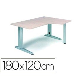 Ala Para Mesa Rocada Serie Metal 180X120 Cm Direita Acabamento Ac04 Branco