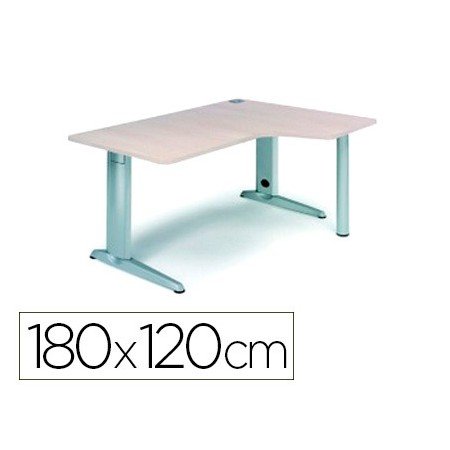 Ala Para Mesa Rocada Serie Metal 180X120 Cm Direita Acabamento Ac04 Branco