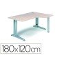 Ala Para Mesa Rocada Serie Metal 180X120 Cm Direita Acabamento Ac04 Branco