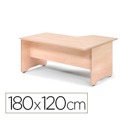 Ala Para Mesa Rocada Serie Work 180X120 Cm Esquerda Acabamento Aa01 Faia/Faia