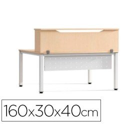 Apoio de Secretaria Rocada Valido Para Mesas Work Metal Executive 160X30X40 Cm Acabamento Aa01 Faia/Faia