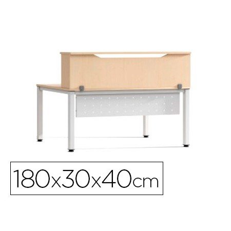 Apoio de Secretaria Rocada Valido Para Mesas Work Metal Executive 180X30X40 Cm Acabamento Aa01 Faia/Faia