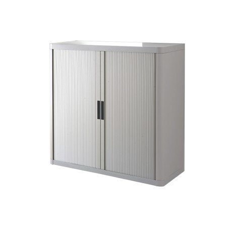 Armario Fast-Paperflow Estrutura de Aco E Poliestireno com 2 Portas de Correr 1 M Cor Cinza