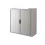 Armario Fast-Paperflow Estrutura de Aco E Poliestireno com 2 Portas de Correr 1 M Cor Cinza